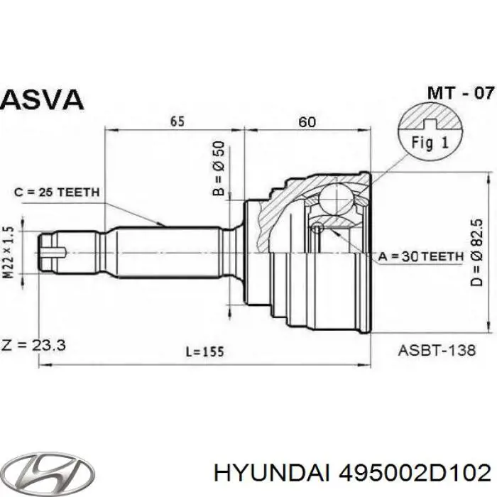 495002D102 Hyundai/Kia 