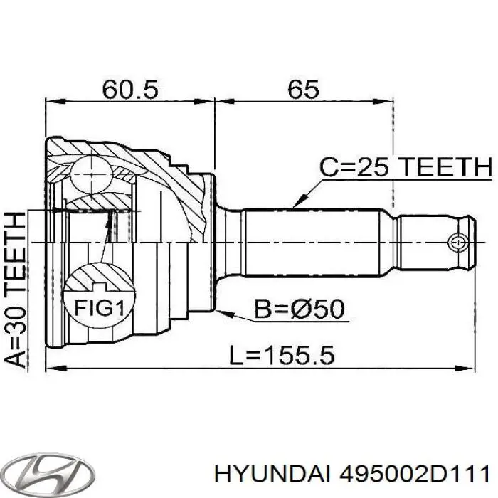  Hyundai/Kia 495002D112 цена, от 12.50 USD