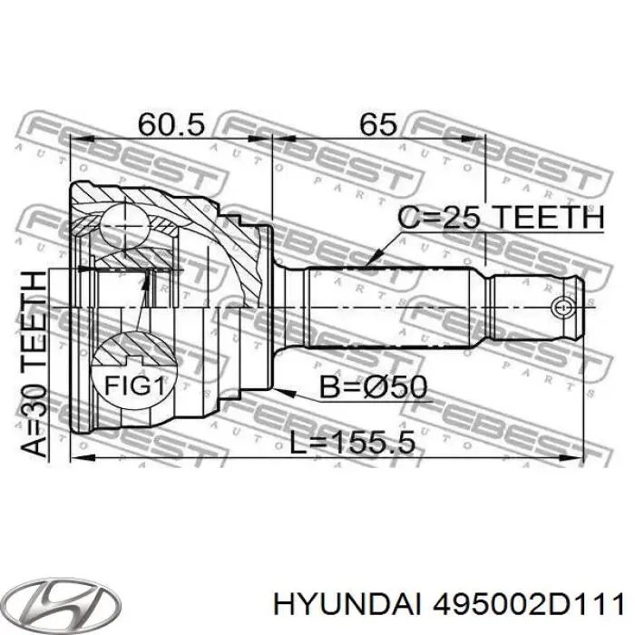 Купить 495002D112 Hyundai/Kia 