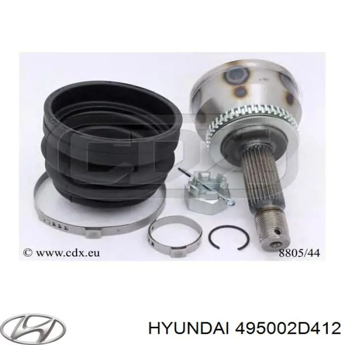 Привод передний правый Hyundai/Kia 495002D412 цена, от 107.22 USD