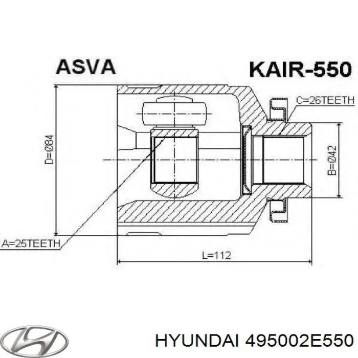 Привод правый Hart 462171