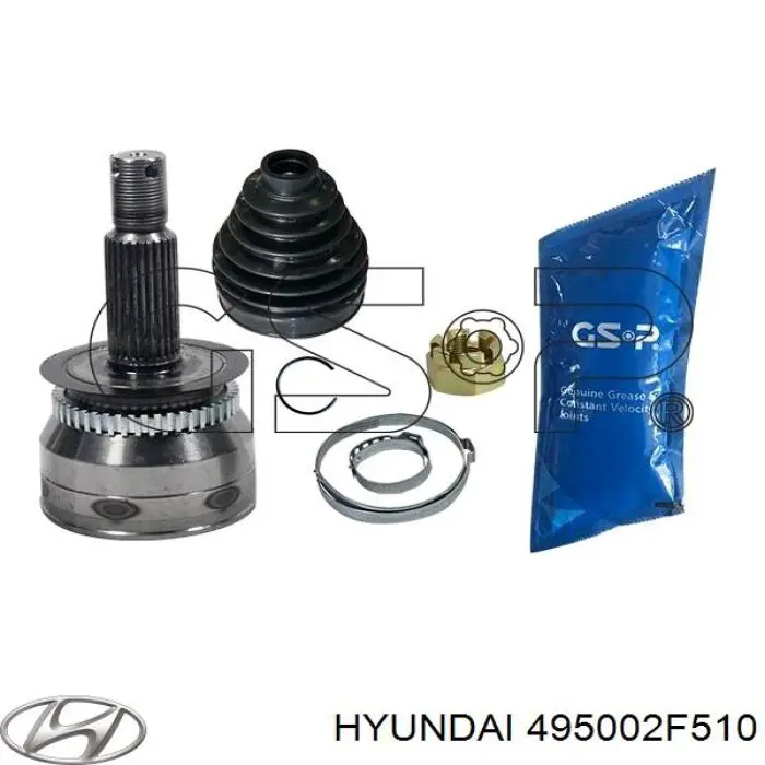 Полуось (привод) передняя правая 495002F510 Hyundai/Kia