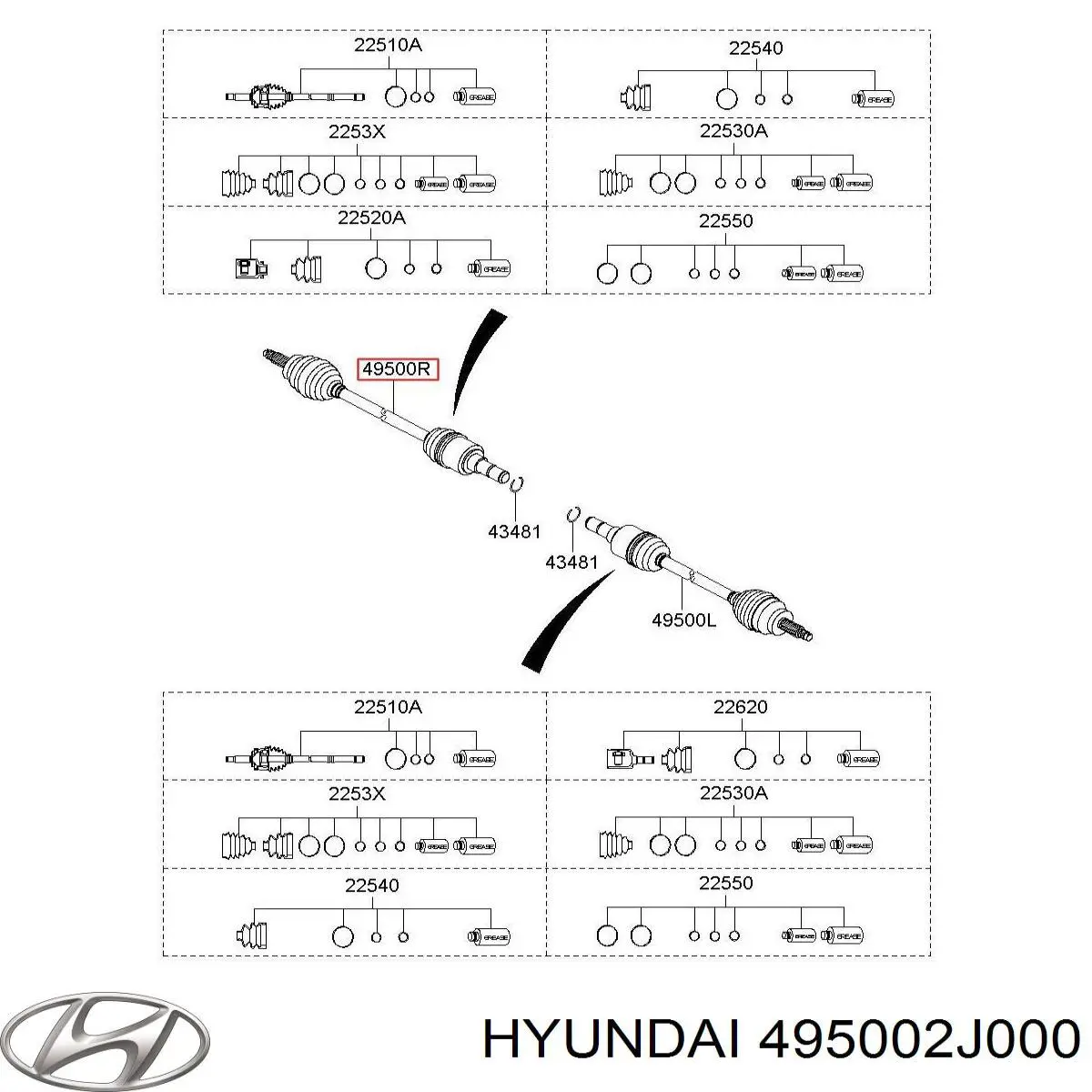 495002J000 Hyundai/Kia 