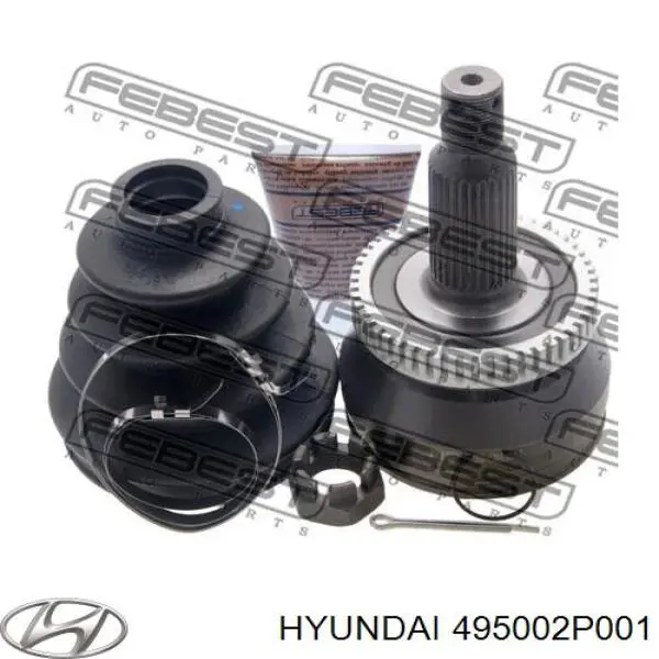 Левая полуось 495002P001 Hyundai/Kia