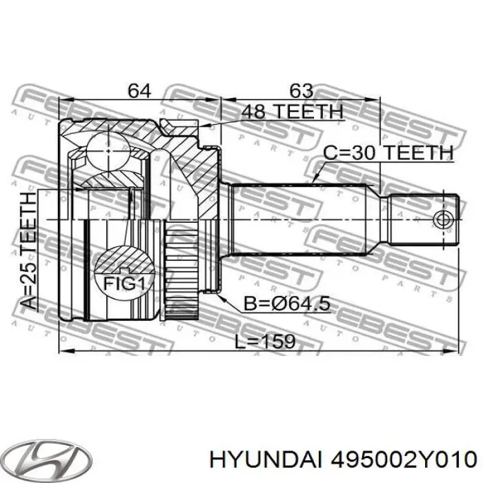  495002Y010 Hyundai/Kia