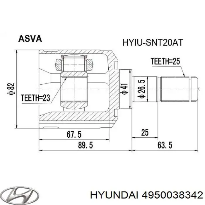 4950038342 Hyundai/Kia 