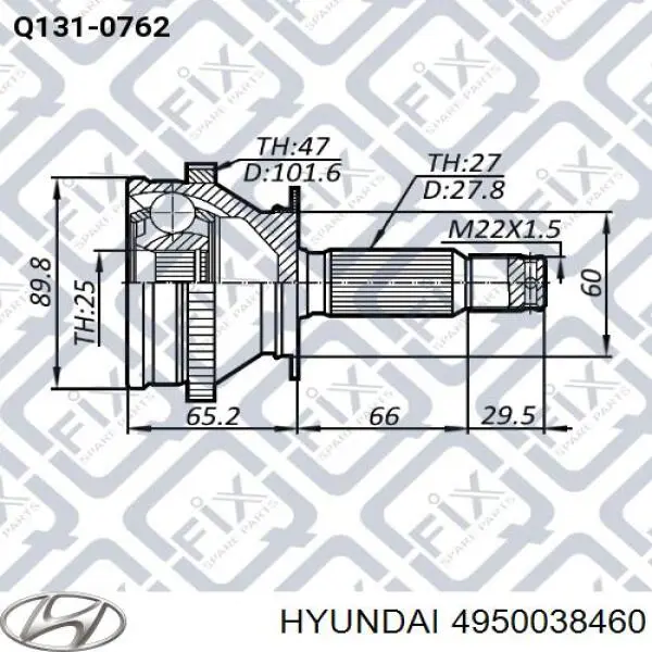  4950038460 Hyundai/Kia