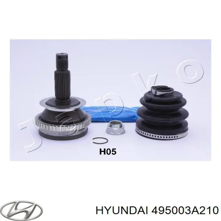 495003A210 Hyundai/Kia полуось (привод передняя левая)