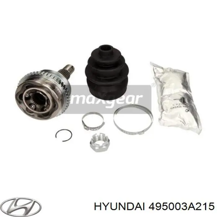 Привод передний левый Hyundai/Kia 495003A215 цена, от  USD