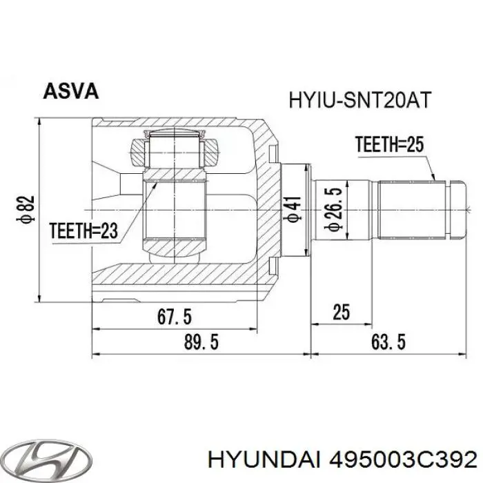 495003C392 Hyundai/Kia 