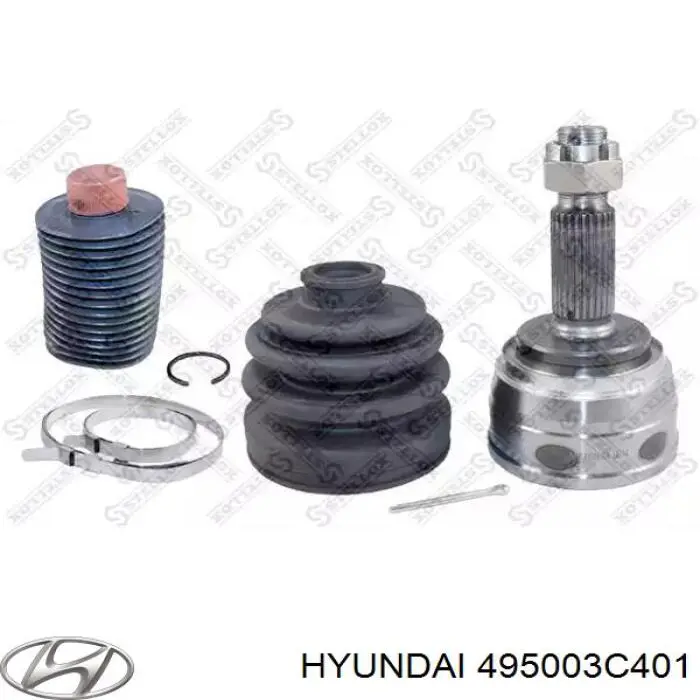 Левая полуось 495003C401 Hyundai/Kia