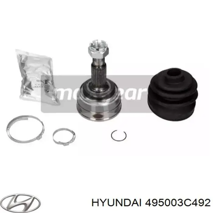 Купить 4950038492 Hyundai/Kia Привод в сборе левый