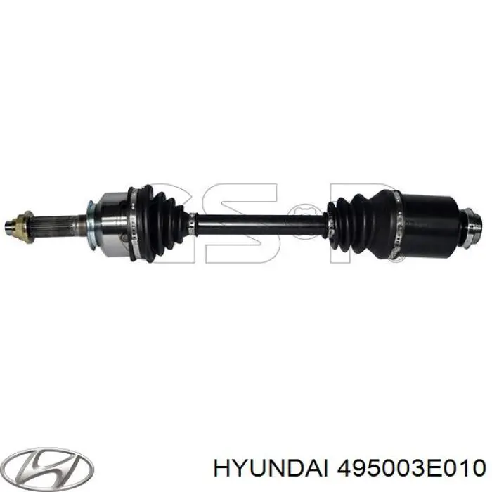 495003E010 Hyundai/Kia полуось (привод передняя правая)