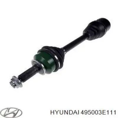 495003E111 Hyundai/Kia полуось (привод передняя правая)