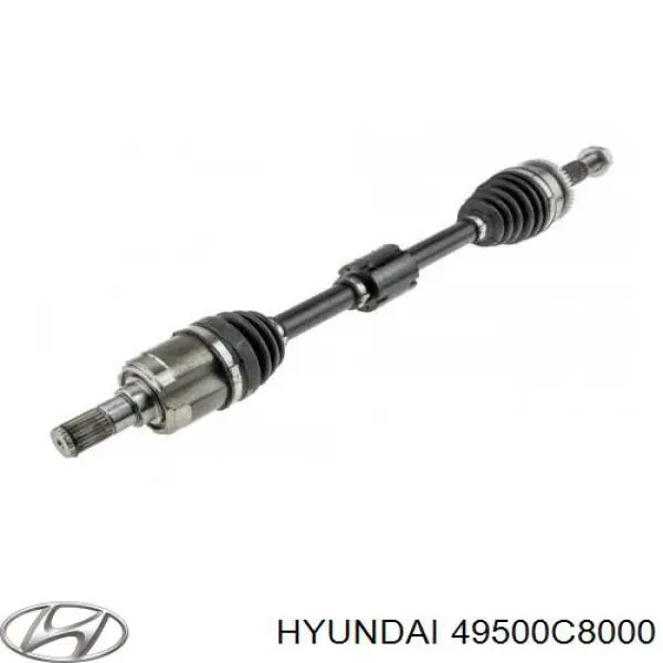49500C8000 Hyundai/Kia полуось (привод передняя левая)