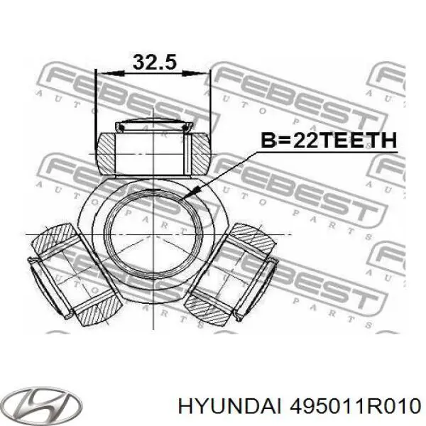 Привод передний правый Hyundai/Kia 495011R010 цена, от 126.98 USD