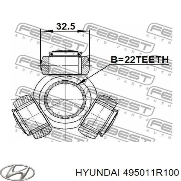 Привод передний правый Hyundai/Kia 495011R100 цена, от 89.75 USD