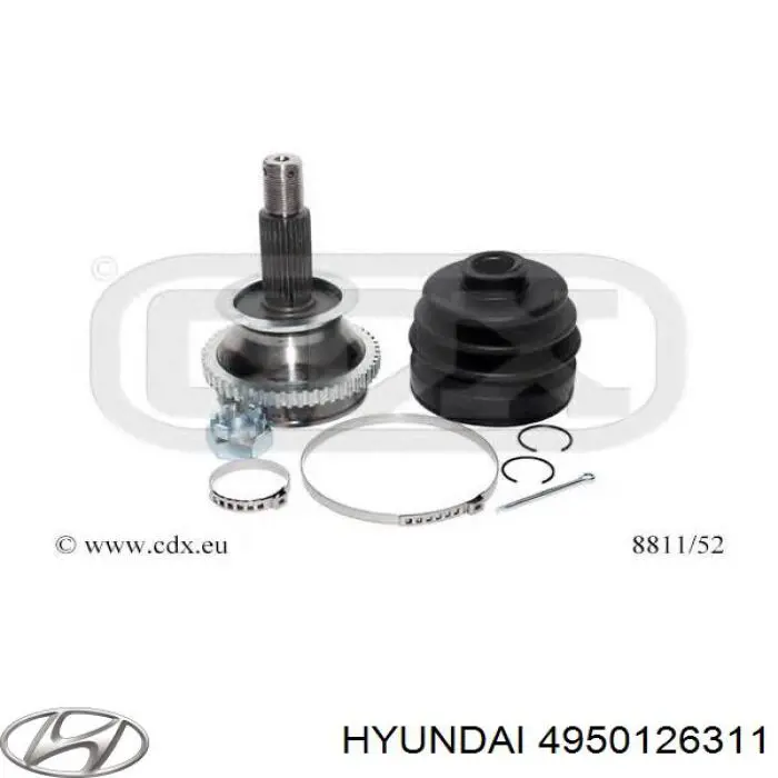 4950126311 Hyundai/Kia шрус наружный передний