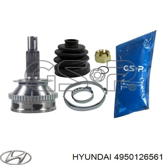 Правая полуось 4950126561 Hyundai/Kia