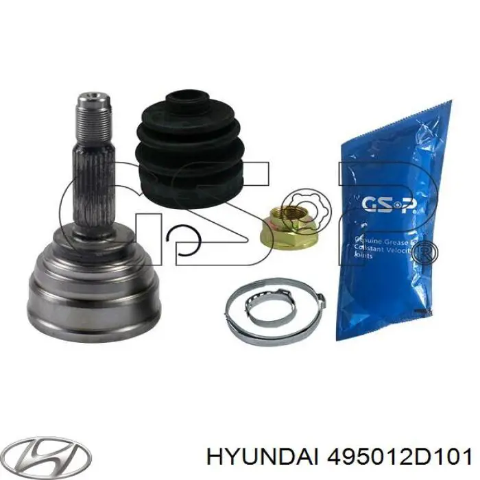 495012D101 Hyundai/Kia Наружная граната