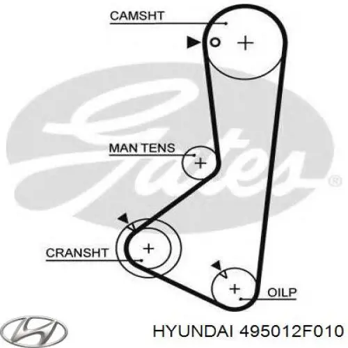 Левая полуось 495012F010 Hyundai/Kia