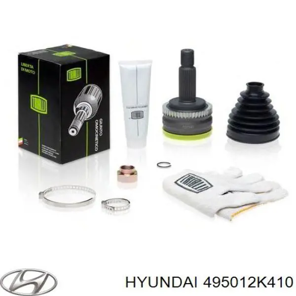 495012K410 Hyundai/Kia Полуось передняя левая