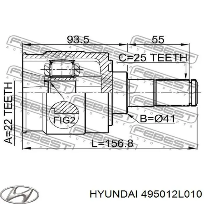 Привод передний левый GSP 224283 цена, от 82.47 USD