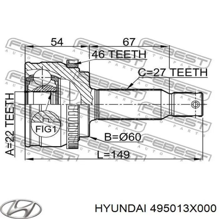 Привод передний правый GSP 224398 цена, от 95.06 USD