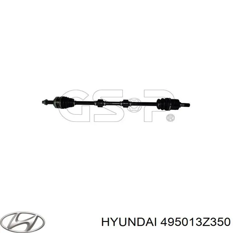 495013Z350 Hyundai/Kia Полуось передняя, правая