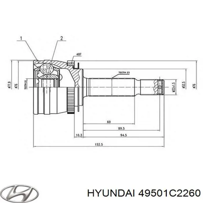 Купить HY8286 Trakmotive/Surtrack Вал приводной правый