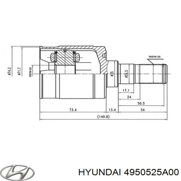 4950525A00 Hyundai/Kia