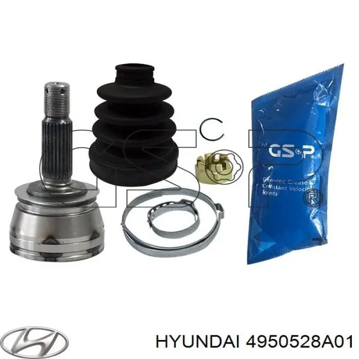 ШРУС внутренний передний правый 4950528A01 Hyundai/Kia