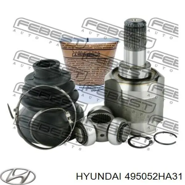 Шарнир угловых скоростей внутренний передний Hyundai/Kia 495052HA31 цена, от 34.33 USD