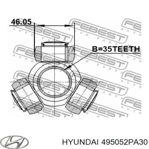 ШРУС внутренний передний левый HYUNDAI 495052PA30