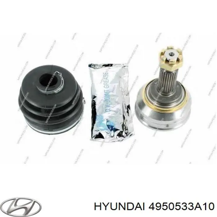 Шарнир угловых скоростей передний левый Hyundai/Kia 4950533A10 цена, от 240.72 USD