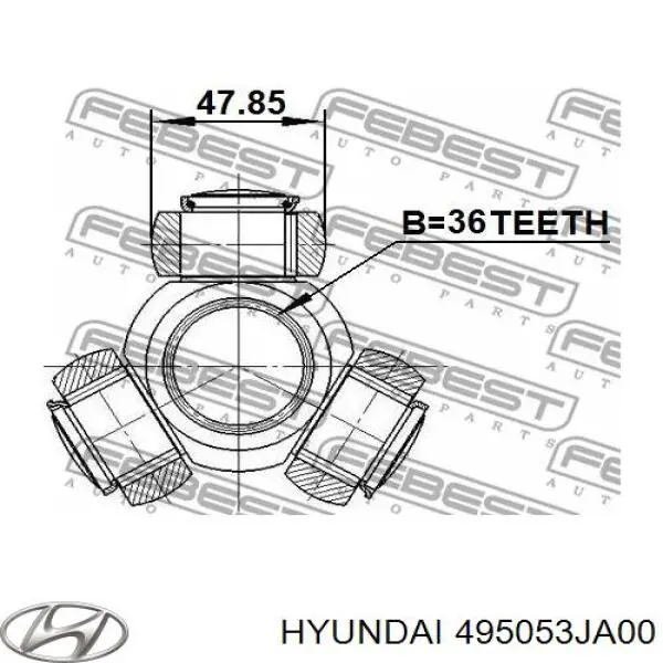 495053JA00 Hyundai/Kia шрус внутренний передний левый