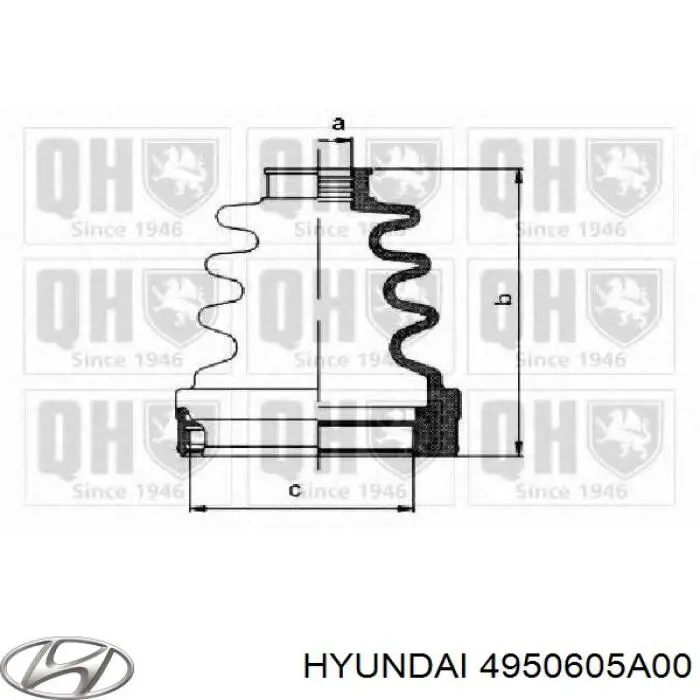 Пыльник ШРУСа внутренний 4950605A00 Hyundai/Kia