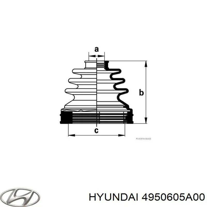 Пыльник ШРУСа внутренний 4950605A00 Hyundai/Kia