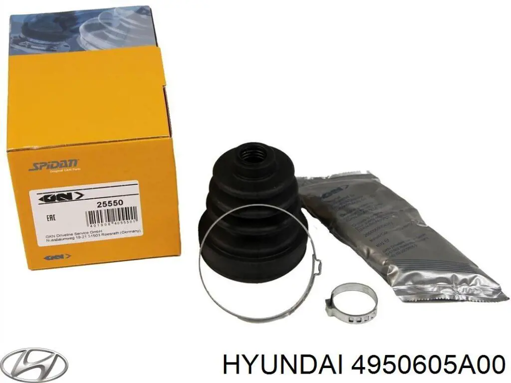 Пыльник ШРУСа внутренний, передней полуоси Hyundai/Kia 4950605A00