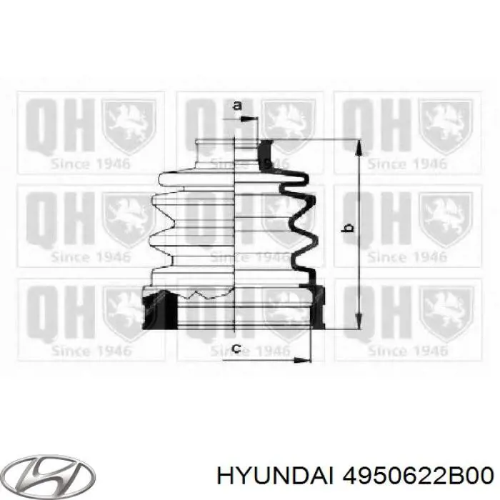 Пыльник ШРУСа внутренний 4950622B00 Hyundai/Kia