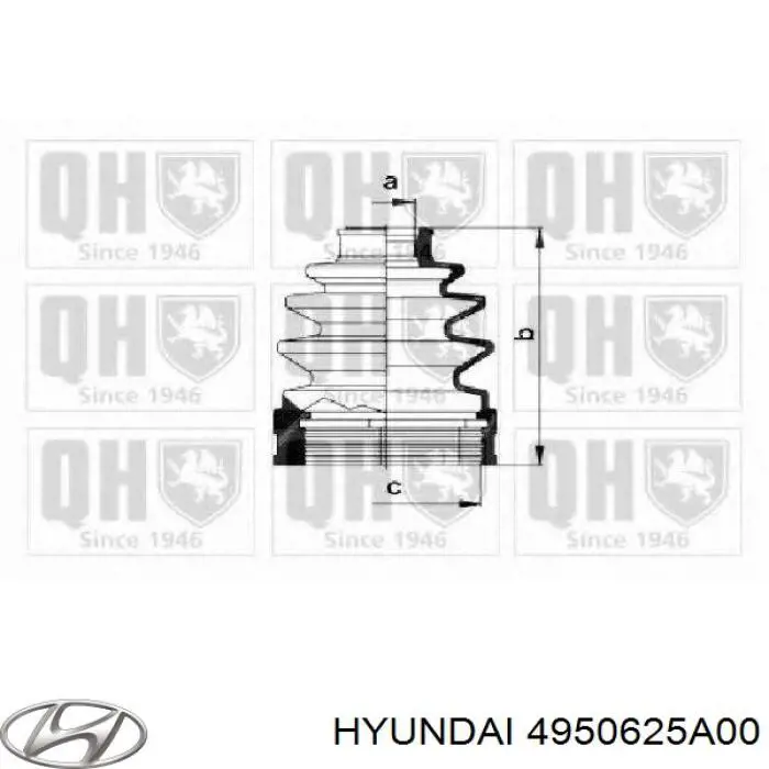 Пыльник шарнира угловых скоростей внутренний передний Hyundai/Kia 4950625A00 цена, от 6.89 USD