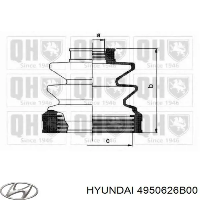 Купить 4950626B00 Hyundai/Kia Пыльник ШРУСа задней полуоси наружный