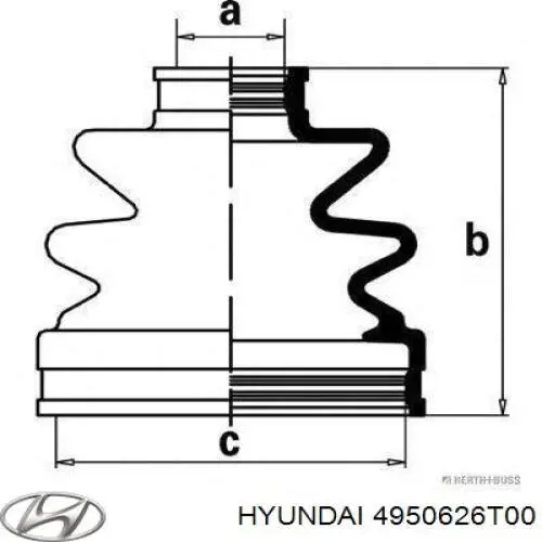 Пыльник гранаты внутренний задний Hyundai/Kia 4950626T00 цена, от 14.42 USD