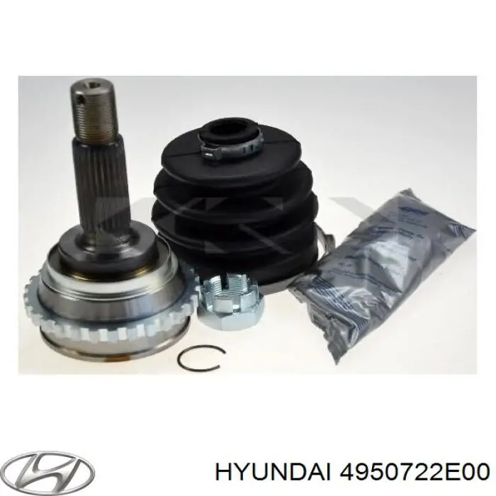 4950722E00 Hyundai/Kia полуось (привод передняя левая)