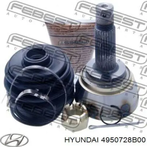 ШРУС наружный передний правый 4950728B00 Hyundai/Kia