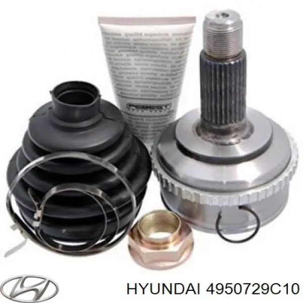 Полуось (привод) передняя 4950729C10 Hyundai/Kia