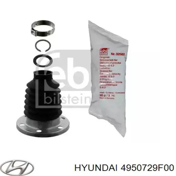 ШРУС наружный передний 4950729F00 Hyundai/Kia