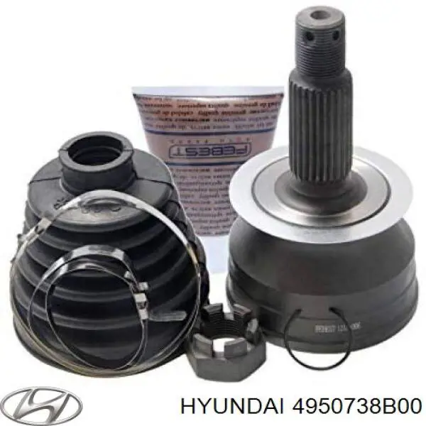 Купить 4950738B00 Hyundai/Kia Привод в сборе левый
