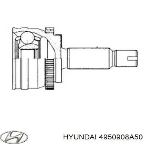 Чехол шруса Hyundai/Kia 4950908A50 цена, от 6.44 USD