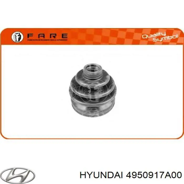 Fuelle, árbol de transmisión delantero exterior 4950917A00 Hyundai/Kia